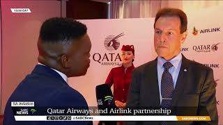 Aviation  Qatar Airways announces 25 equity investment and partnership with Airlink Rodger Foster [upl. by Fawn]