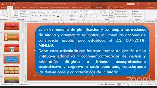 Elaboración del Plan TOECE Institucional y plan de tutoría de aula [upl. by Thorn]