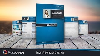 Bewerbung Deckblatt Vorlage mit Lebenslauf und Anschreiben [upl. by Resee]