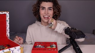 ASMR Whats Inside my Jewelry Box [upl. by Hornstein271]