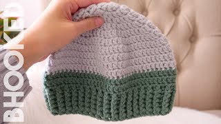 Basic Mens Crochet Hat Tutorial [upl. by Oiramd44]