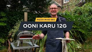 Can a Karu 12G cook a pizza in 60 seconds  Ooni Pizza Ovens [upl. by Saxen]