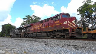 NS 287 with Lehigh Valley heritage 2nd in consist in Stockbridge Ga [upl. by Alfi]