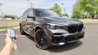 2022 BMW X5 xDrive40i Start Up Walkaround POV Test Drive and Review [upl. by Ainigriv]