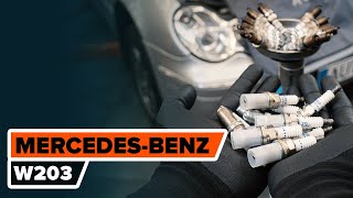 Как да сменим запалителни свещи на MERCEDESBENZ W203 CКласа ИНСТРУКЦИЯ AUTODOC [upl. by Mikah511]