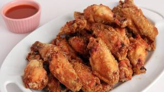 Crispy Homemade Wings Recipe  Laura Vitale  Laura in the Kitchen Episode 277 [upl. by Orvie]