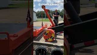 Watch John hook up the ContainGo Flat Rack to the Mobilizer Trailer [upl. by Lilia51]