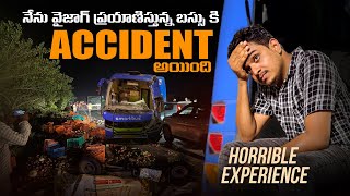 Intrcity Smart Bus Accident  Hyderabad to Vizag Bus Accident  Kalyantales [upl. by Doownelg]