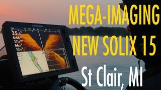 Humminbird Solix 15 On The Water Mega Imaging St Clair Michigan [upl. by Yecrad]