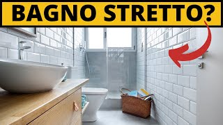 Come arredare un bagno stretto e lungo Passo per passo [upl. by Kaasi207]