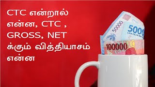 CTC Gross Salary Net salary Explained in TamilKnow the difference between three [upl. by Isis]