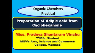 Preparation of Adipic acid from Cyclohexanone [upl. by Conn]