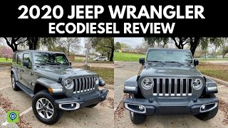 2020 Jeep Wrangler Sahara EcoDiesel Car Pro Review [upl. by Nyrehtac138]