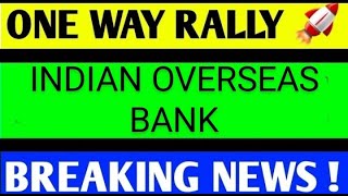 INDIAN OVERSEAS BANK SHARE LATEST NEWS TODAYIOB SHAREIOBSHARE TARGETIOB SHARE ANALYSIS [upl. by Nylecaj]