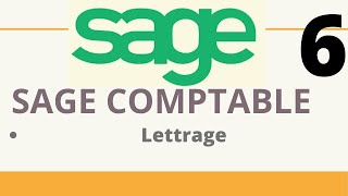 Formation Pratique Sage Comptable  Lettrage des tiers شرح سريع وسهل جداااا [upl. by Saloma]