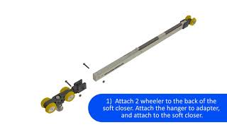 Straightaway 130 or Eternal 130 Concealed Soft Closer fitting instructions [upl. by Ahsiekam463]