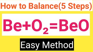 BeO2BeO Balanced EquationBeryllium  Oxygen gasBeryllium oxide Balanced Equation [upl. by Pendleton]