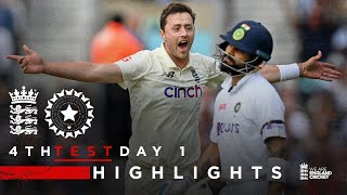 India Bowled Out for 191  England v India  Day 1 Highlights  4th LV Insurance Test 2021 [upl. by Loy]