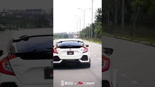 Honda Fk8 Civic Type R Acceleration w Valvetronic Catless Fi EXHAUST X One Belief Automod [upl. by Aelahc]