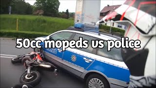 50cc Mopeds VS Police Chase Getaway [upl. by Adev545]