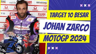 Johann Zarco menargetkan finish 10 besar di MotoGP 2024‼️ LCR Honda [upl. by Ahsienak380]