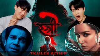 Stree 2 Trailer Reaction by Korean Dost  Shraddha K  Rajkummar R [upl. by Neelon]