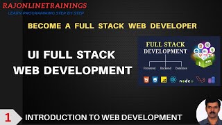 Day 1  UI Full Stack  Full Stack Web Development  Introduction to Web Development [upl. by Maryn]