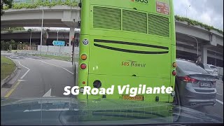 27jun2024 accident btw hyundai SJN5548L amp sbs transit bus SG5536B neither side willing to give way [upl. by Oicapot]