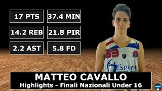 Matteo Cavallo  Highlights  Finali Nazionali U16 Eccellenza 2016 [upl. by Syverson]