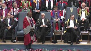 Desmond Tutu  Honorary Degree  University of Leicester [upl. by Etterb316]