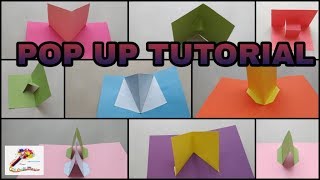 Popup Tutorial 1  Basic pop up craft Pop up card  3D Popup craft  Popup Craft SS Craft Mantra 1 [upl. by Annaoj]