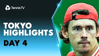 Fritz Faces Mochizuki De Minaur Karatsev Popyrin Feature  Tokyo 2023 Highlights Day 4 [upl. by Bathulda620]