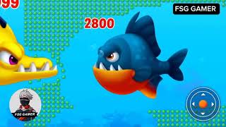 Fishdomdom Ads new trailer 12 update Gameplay hungry fish video [upl. by Naillil]