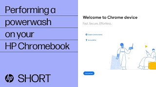 Performing a powerwash on your HP Chromebook  HP Support [upl. by Paulsen]