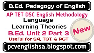 Language Learning Theories in Telugu Development of English Language in India I AP TET DSC SA [upl. by Jo]