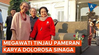 Momen Megawati Kunjungi Pameran Seni Rupa Karya Dolorosa Sinaga [upl. by Rubina]