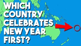 Which country celebrates New Year first  One minute facts [upl. by Gurango892]