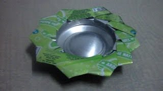 How to Make an Ashtray From Empty Soda Can [upl. by Ailyt507]