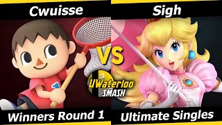 UWaterloo SSBU S23w6 Winners Round 1  Cwuisse Villager vs Sigh Peach [upl. by Monk]