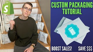 How To Create Custom Packaging For Your Store  Branded Shipping Bags Tutorial 2021 [upl. by Ines]