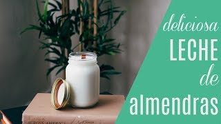 LECHE DE ALMENDRA  Recetas Naturales [upl. by Aihceyt630]