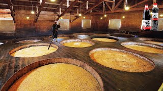 How it made Soy Sauce  Soybean Harvesting Machine  Japan Traditional Soy sauce Processing Factory [upl. by Omer]