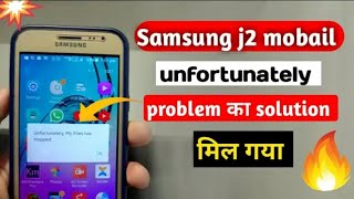 Samsung J2 mobile unfortunately has stopped problem 2021 [upl. by Eloken]