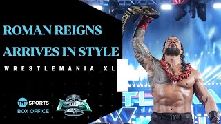 🩸 The Tribal Chief Roman Reigns honours The Bloodline in WrestleMania XL entrance [upl. by Rimaa]