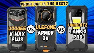 Doogee V Max Plus vs Ulefone Armor 26 Ultra vs Unihertz Tank 3 Pro  Full comparison🔥 [upl. by Cadel]