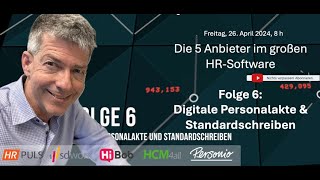 quotHR Software Battlequot Folge 6  Digitale Personalakte  HCM4all Personio HiBob SD Worx amp HR Puls [upl. by Rehpotsyrk439]