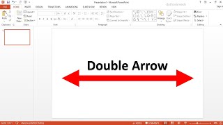 How to Insert Double Arrow In PowerPoint [upl. by Swain]