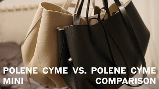 POLENE CYME VS POLENE CYME MINI COMPARISON Honest Review after 6 month what fits inside [upl. by Air]