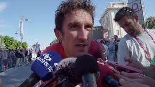 Geraint Thomas  Interview after the finish  Stage 14  Giro dItalia 2024 [upl. by Riggs]