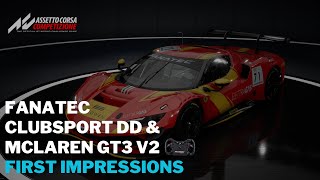 ClubSport DD and McLaren GT3 V2 first impressions in ACC [upl. by Odyssey540]